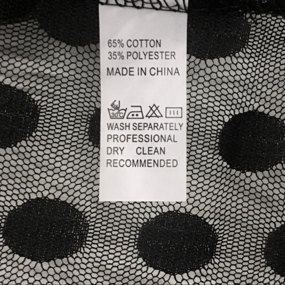 Savvy Sexy Set Lace Polka Dot Kimono Wrap Lingerie - Picture 5 of 8